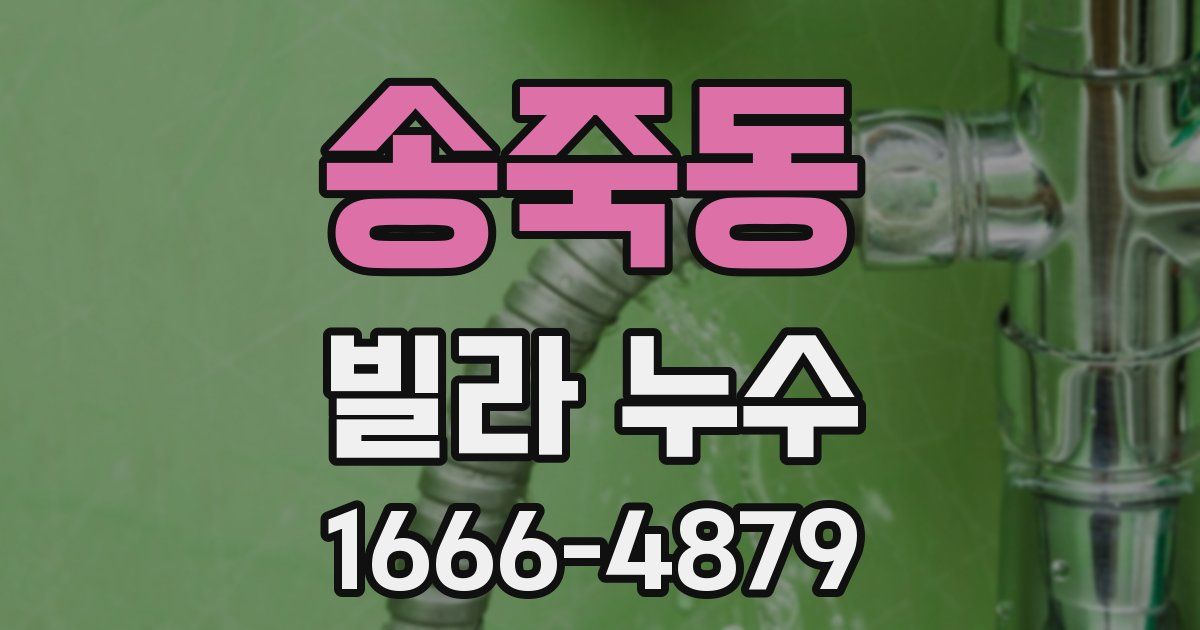 송죽동 빌라 누수