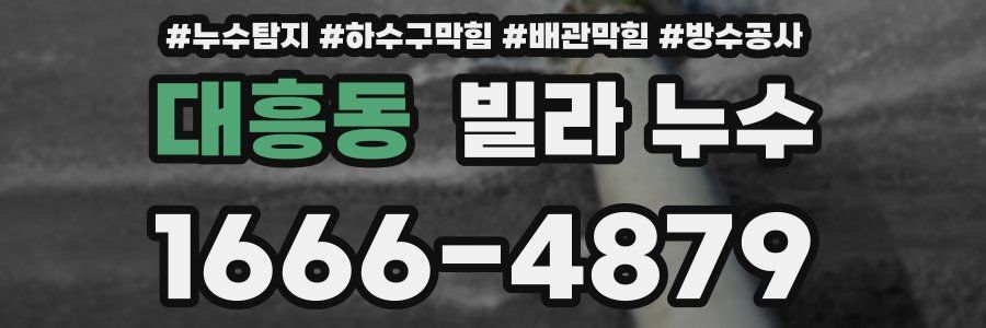 대흥동 빌라 누수