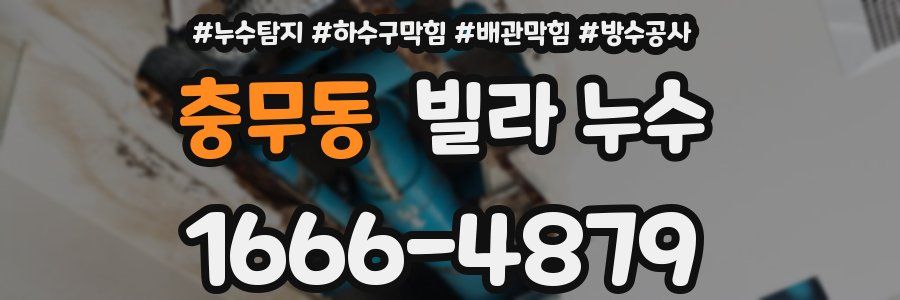 충무동 빌라 누수