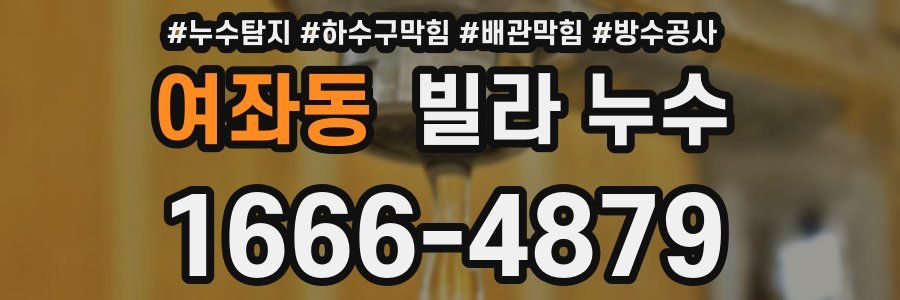 여좌동 빌라 누수