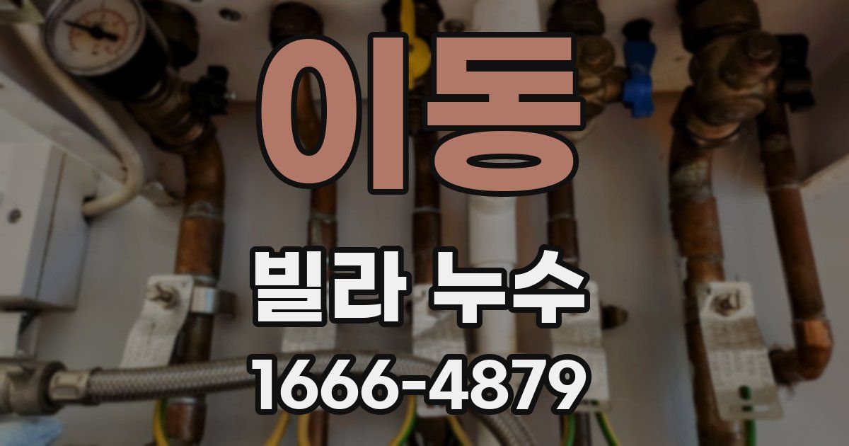 이동 빌라 누수