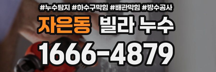 자은동 빌라 누수