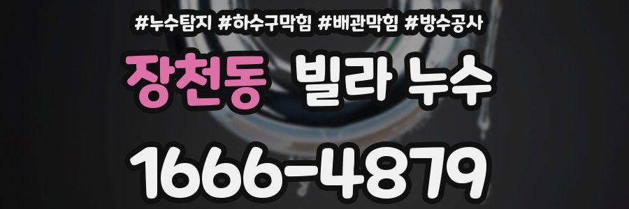 장천동 빌라 누수