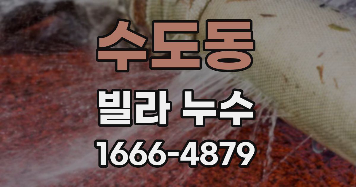 수도동 빌라 누수