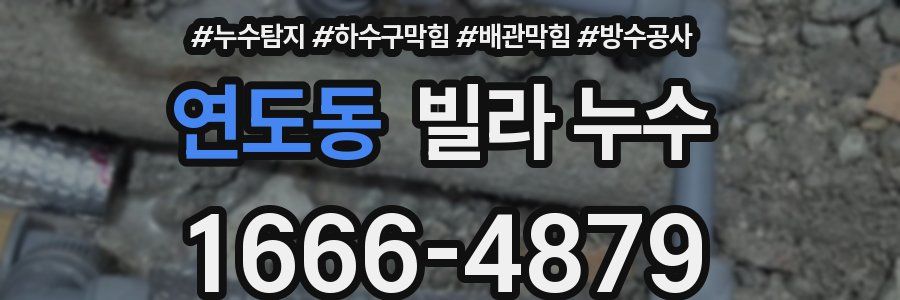 연도동 빌라 누수
