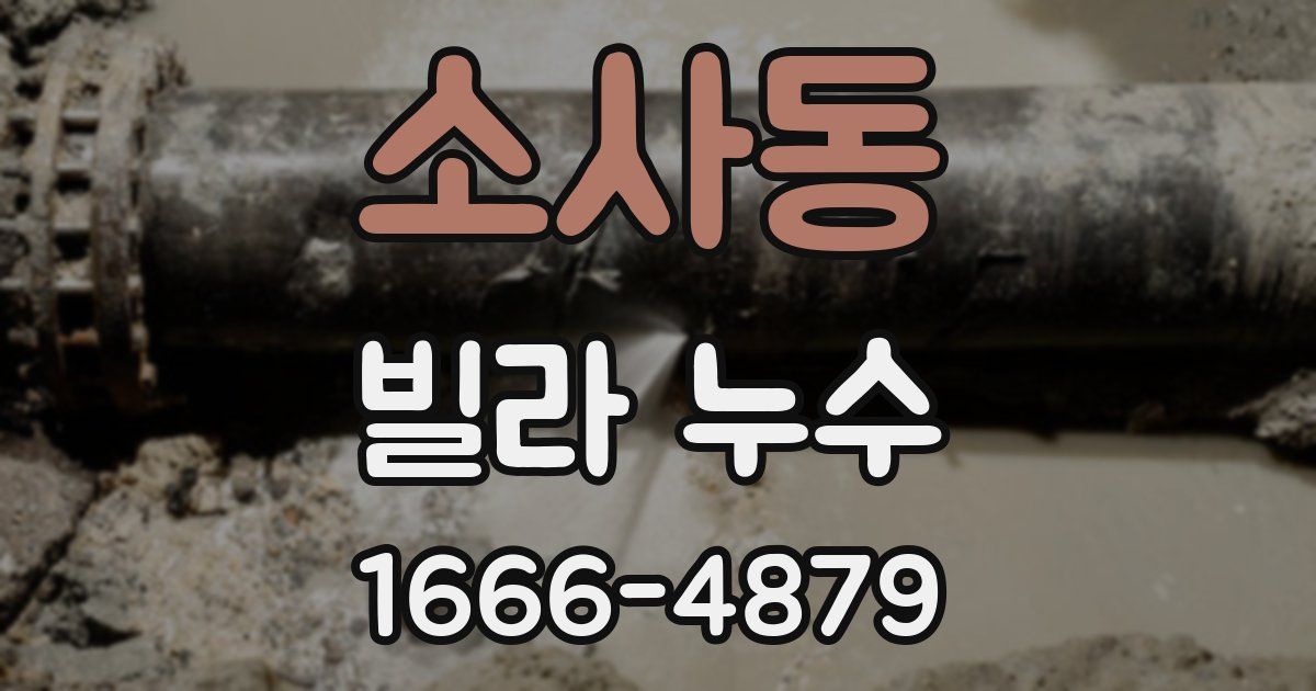 소사동 빌라 누수