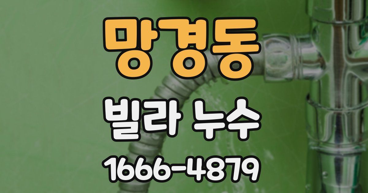망경동 빌라 누수