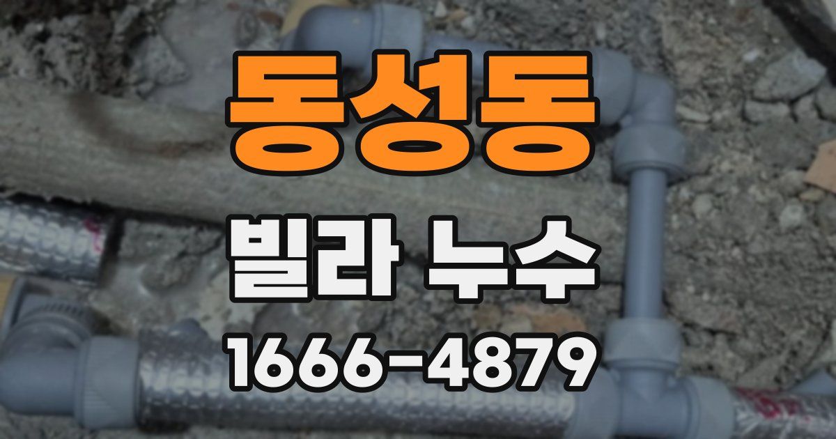 동성동 빌라 누수