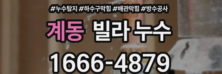 계동 빌라 누수