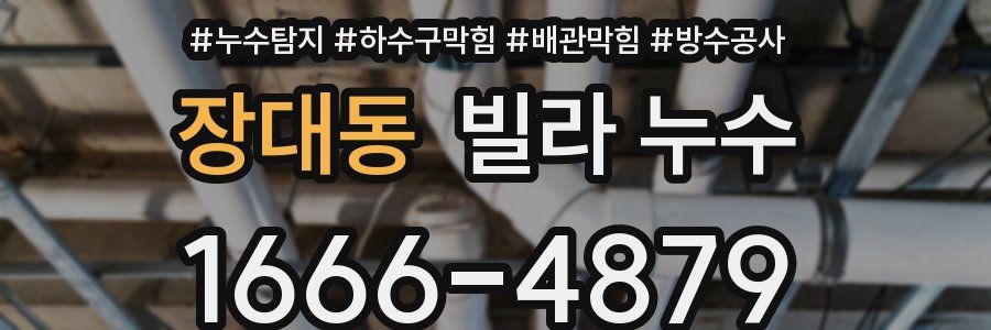 장대동 빌라 누수