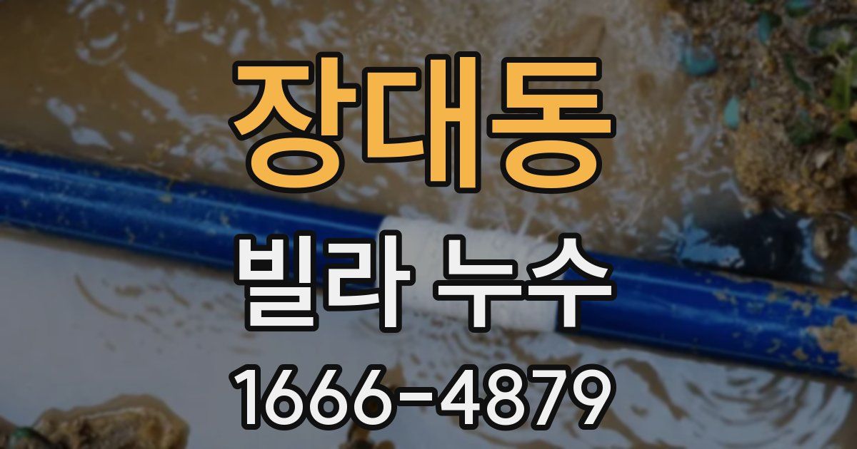장대동 빌라 누수