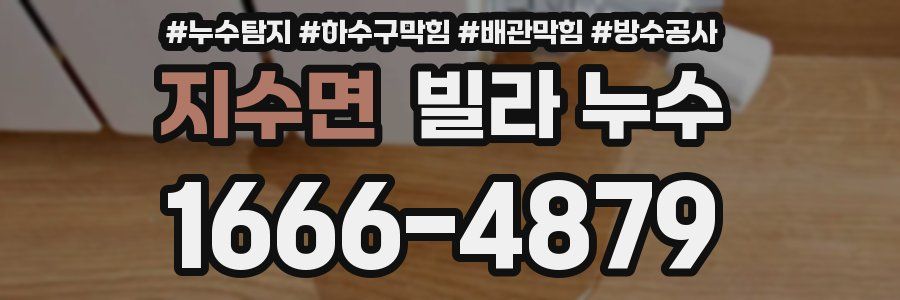 지수면 빌라 누수