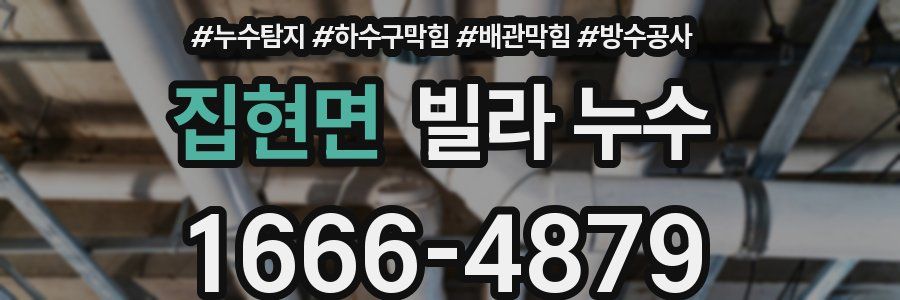 집현면 빌라 누수