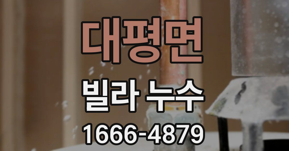 대평면 빌라 누수