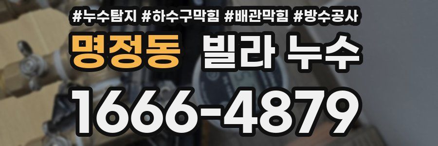 명정동 빌라 누수