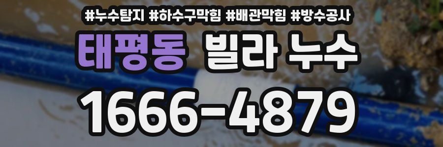 태평동 빌라 누수