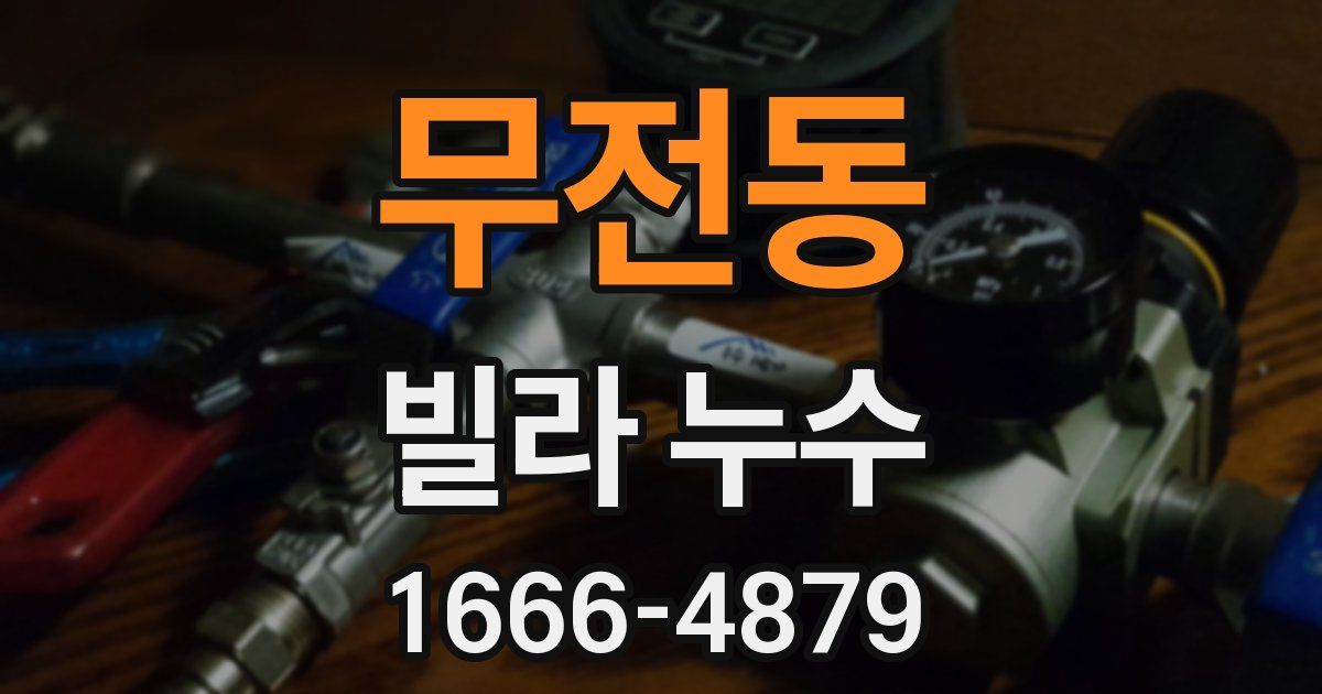 무전동 빌라 누수