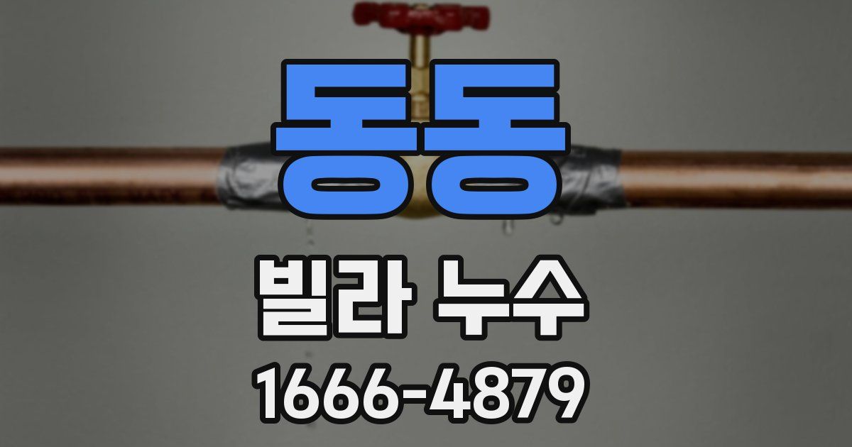 동동 빌라 누수