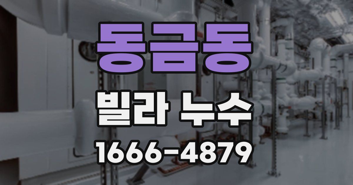 동금동 빌라 누수