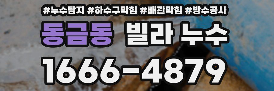 동금동 빌라 누수