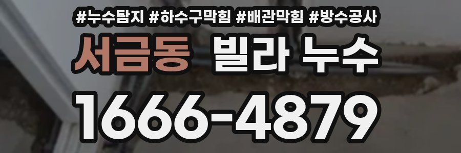 서금동 빌라 누수