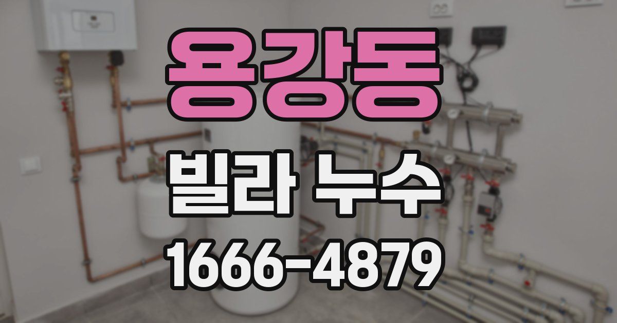 용강동 빌라 누수
