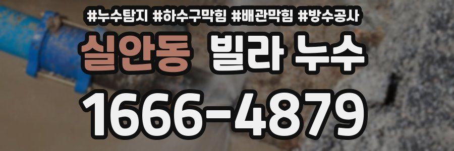 실안동 빌라 누수