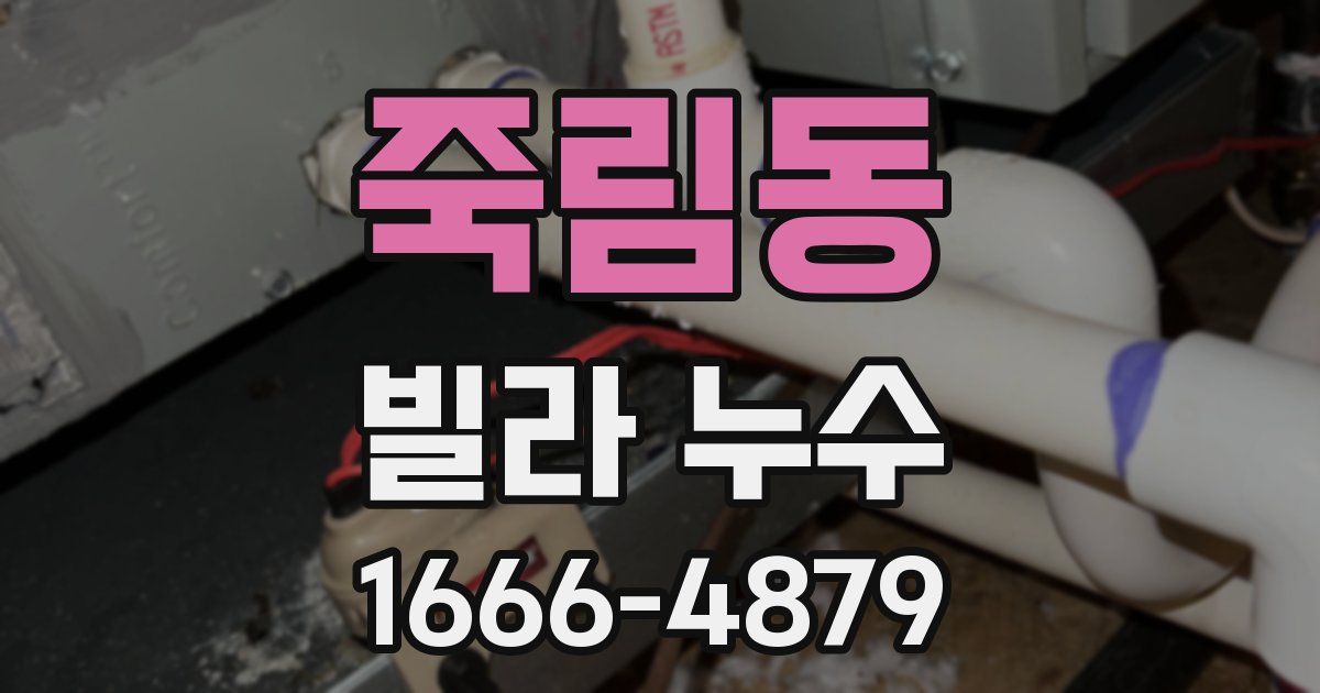 죽림동 빌라 누수