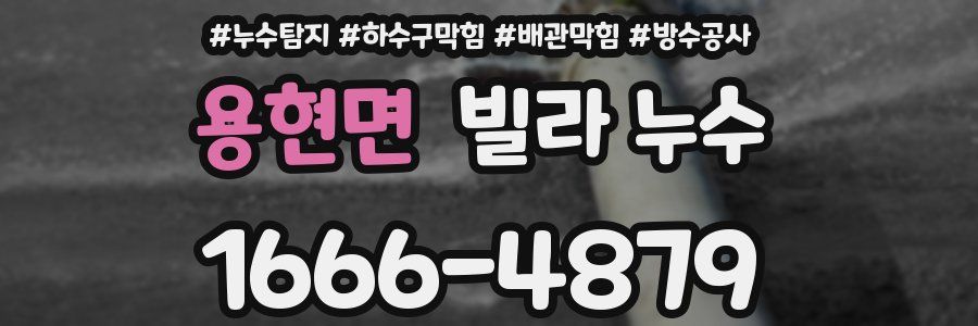 용현면 빌라 누수