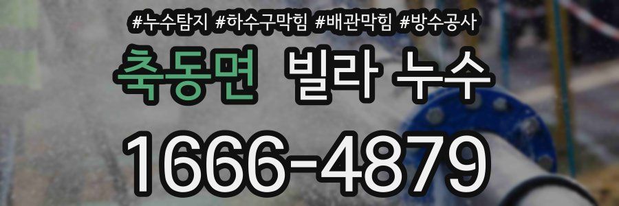 축동면 빌라 누수