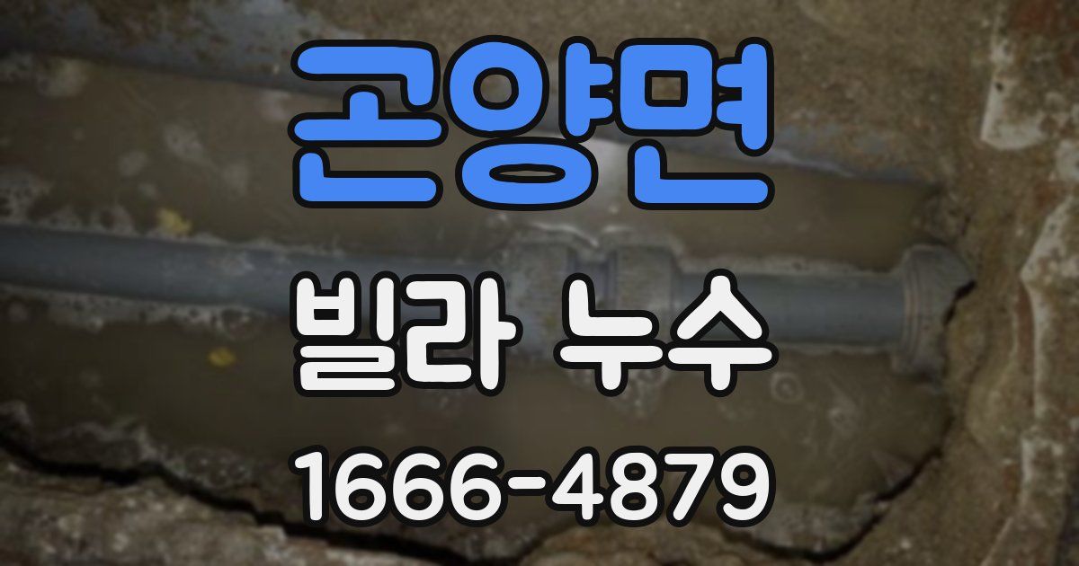 곤양면 빌라 누수