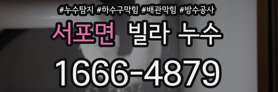 서포면 빌라 누수