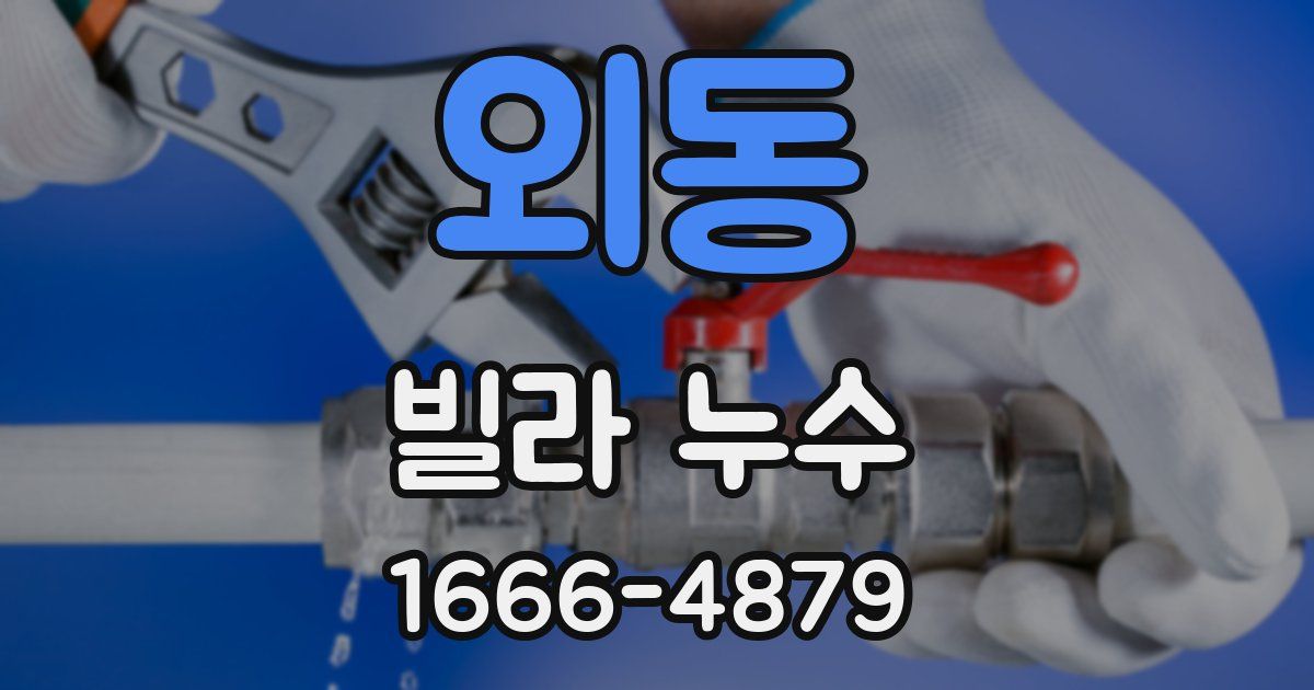 외동 빌라 누수