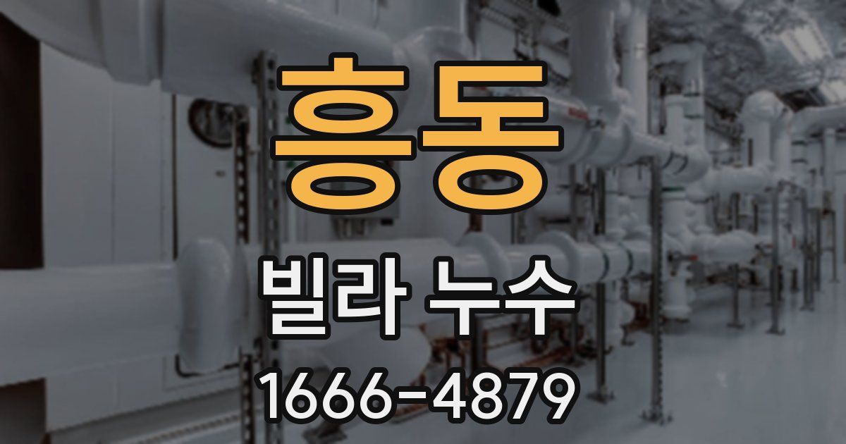 흥동 빌라 누수