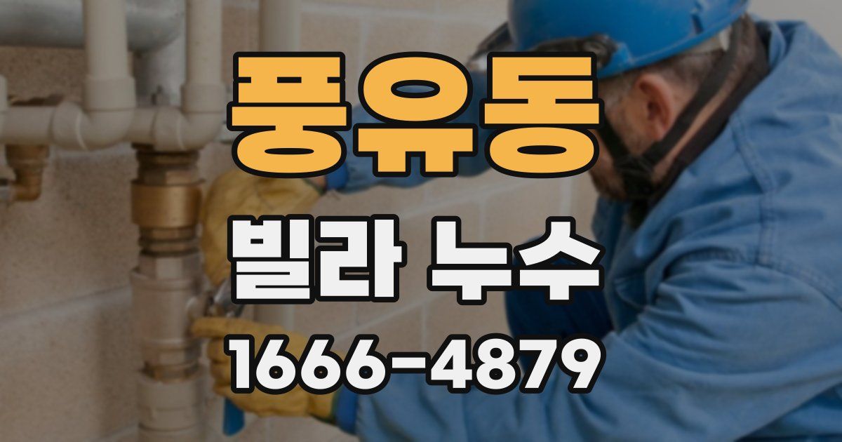 풍유동 빌라 누수