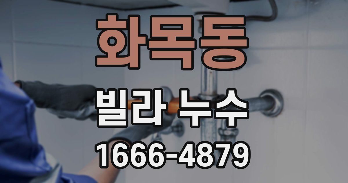 화목동 빌라 누수