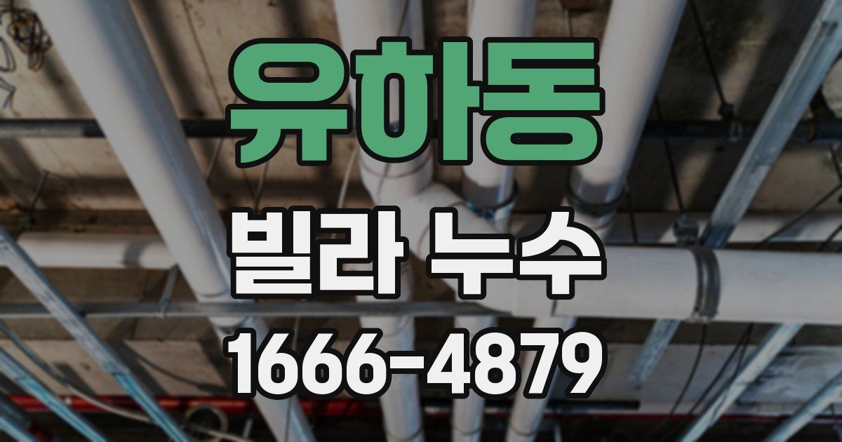 유하동 빌라 누수