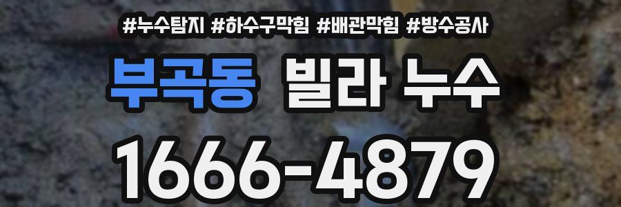 부곡동 빌라 누수