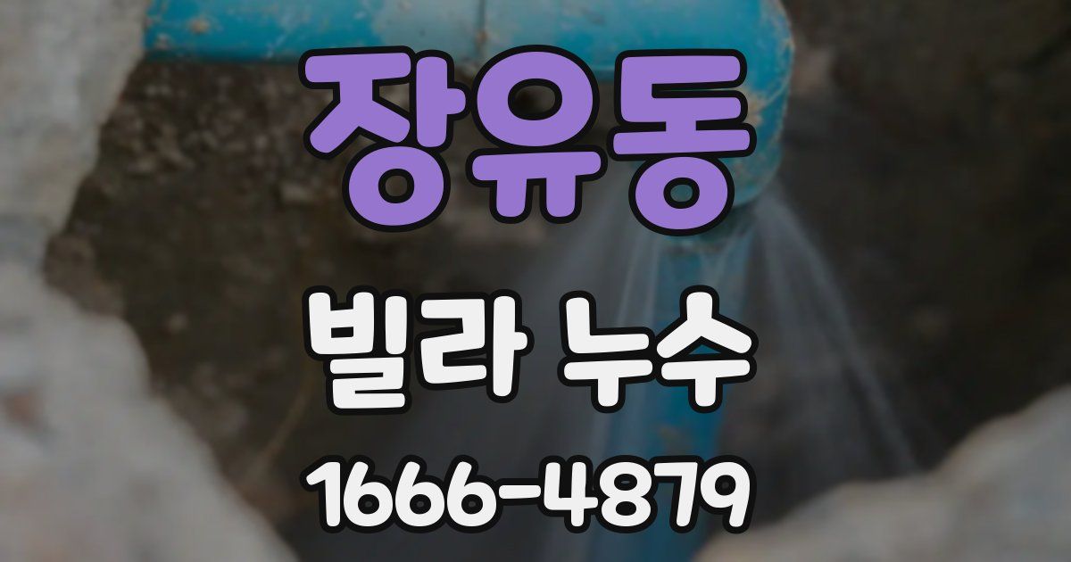 장유동 빌라 누수