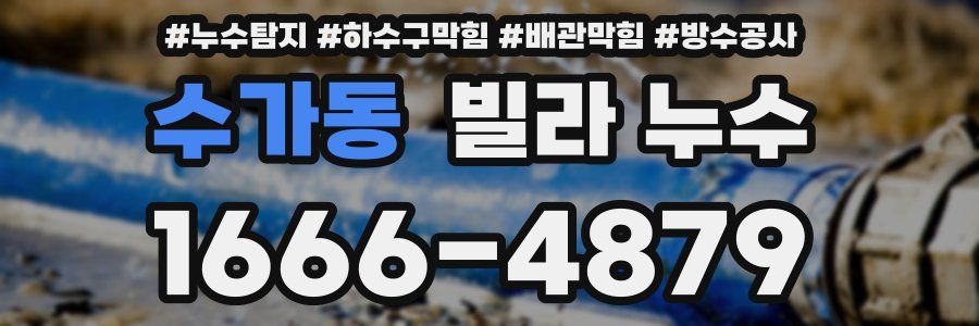 수가동 빌라 누수