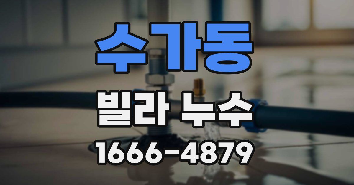 수가동 빌라 누수