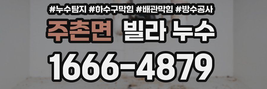 주촌면 빌라 누수