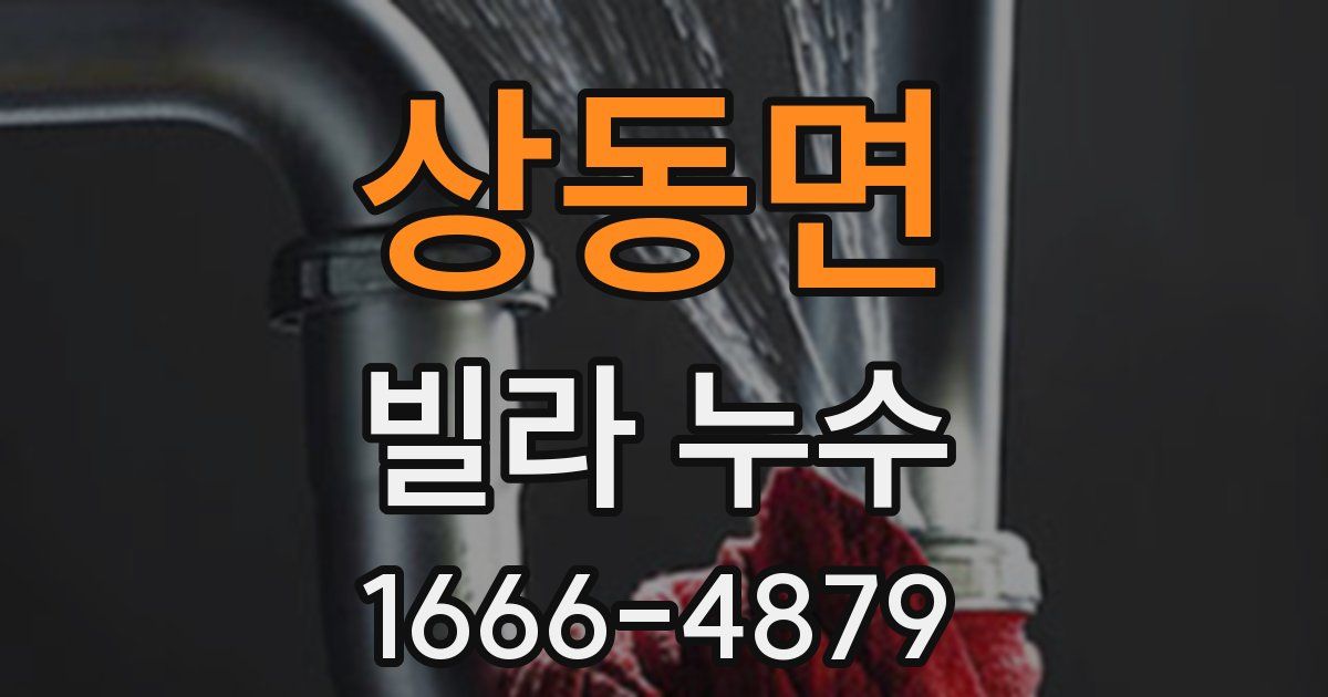 상동면 빌라 누수