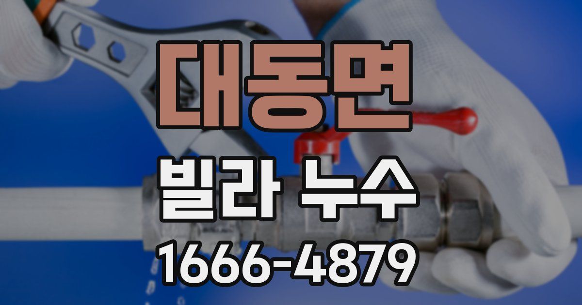 대동면 빌라 누수