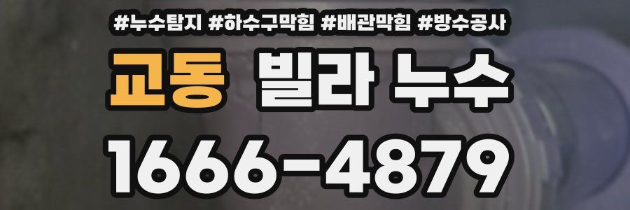 교동 빌라 누수