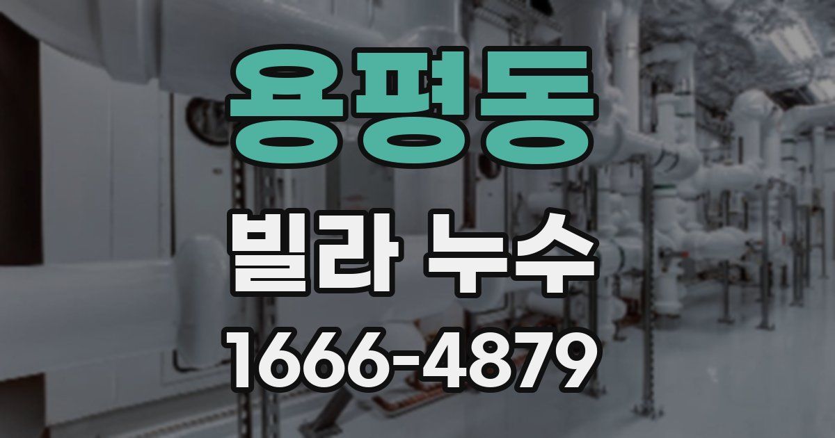 용평동 빌라 누수