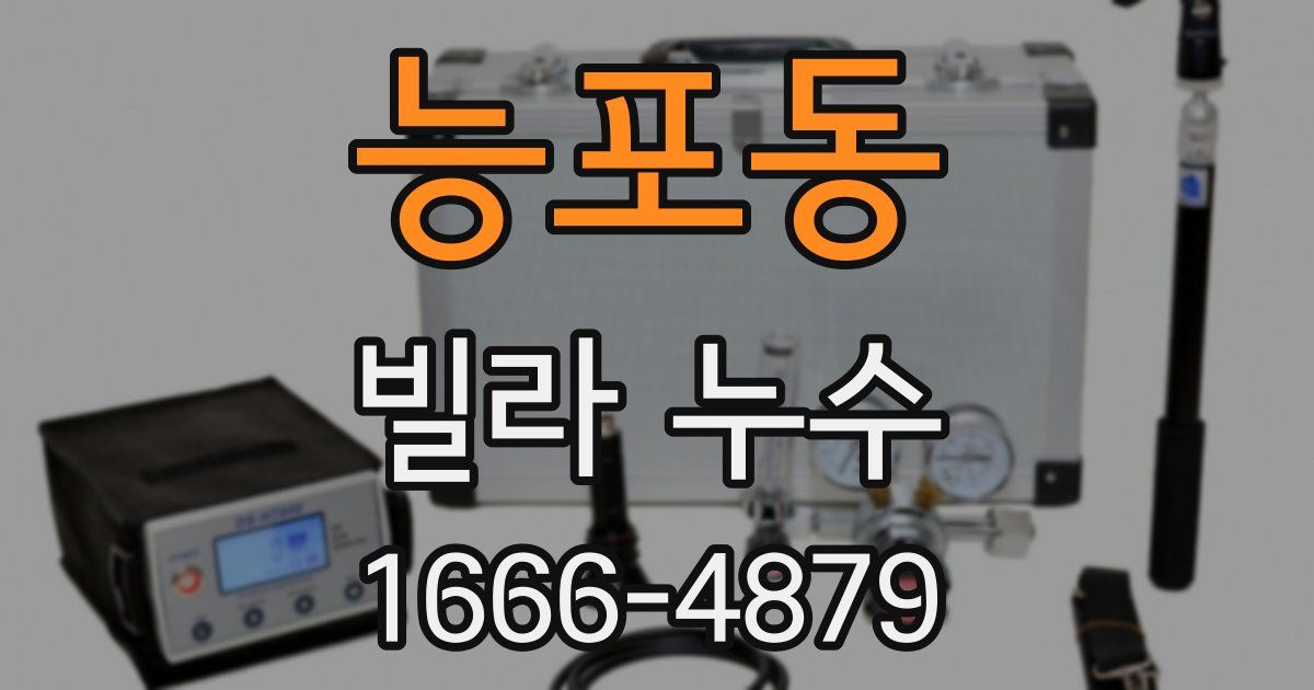 능포동 빌라 누수