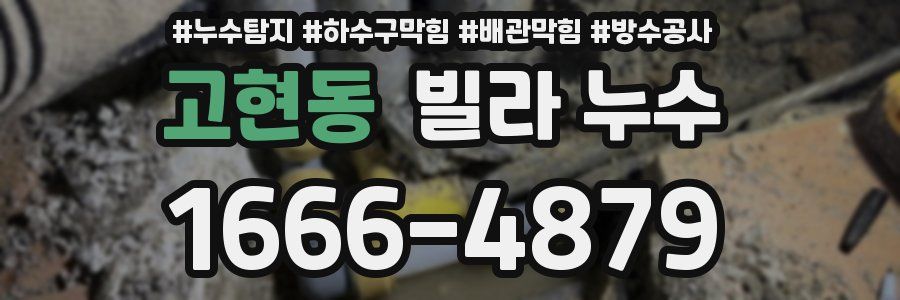 고현동 빌라 누수