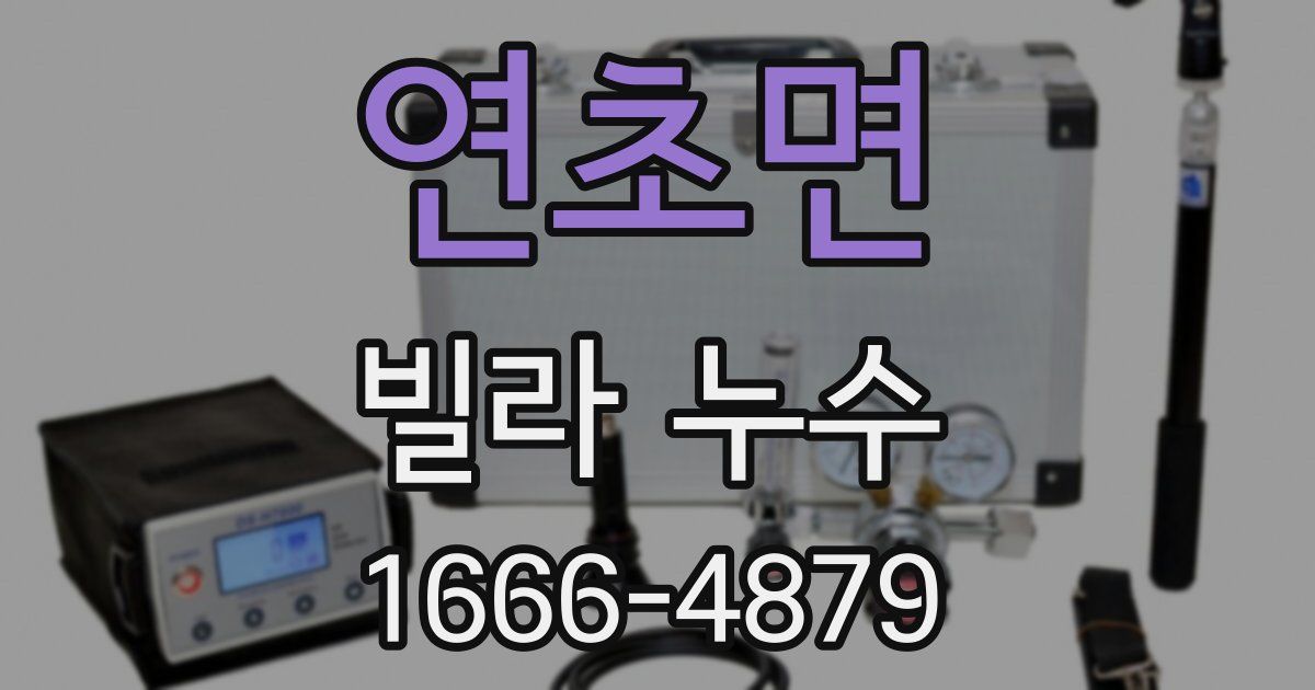 연초면 빌라 누수