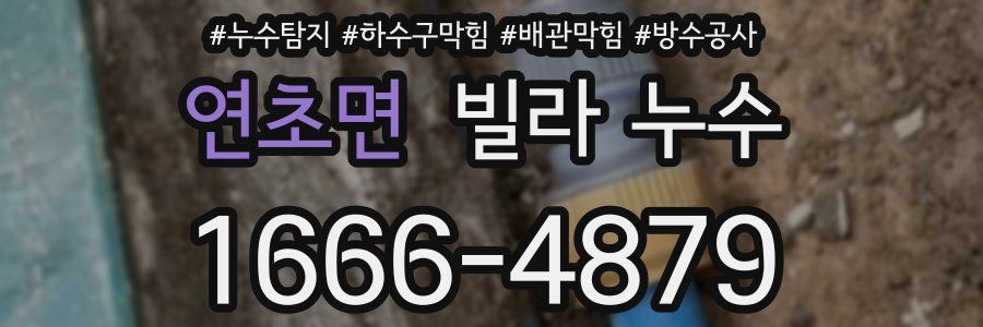 연초면 빌라 누수